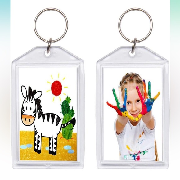 20 Snap-in Custom Photo Insert Keychains - Picture 4 of 4